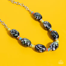 Load image into Gallery viewer, No Laughing SPLATTER Green Necklace Paparazzi Accessories For Women. Get Free Shipping 
