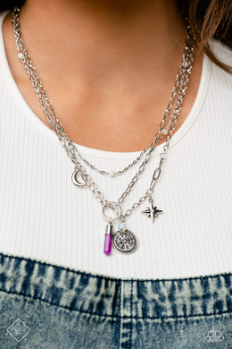 Notable Navigator Amethyst Necklace For Women. Bohemian Necklace. Pendants, Charms, star charms