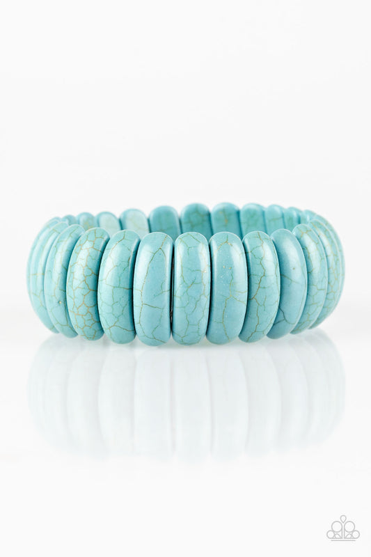 Paparazzi Peacefully Primal Blue Bracelet. Get Free Shipping. Stretchy $8 Bracelets.