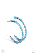 Load image into Gallery viewer, Put a STRING on It Blue Earrings Paparazzi $5 Jewelry. Get Free Shipping. #P5HO-MTXX-076NX
