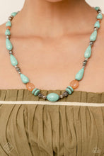 Load image into Gallery viewer, May 2023 Paparazzi Fashion Fix Necklace: &quot;Nile River Redux - Blue&quot;. Get Free Shipping. 
