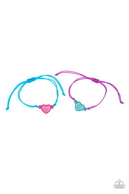 Paparazzi Starlet Shimmer Heart Kids bracelet. Free Shipping. (#P9SS-MTXX-174XX). 