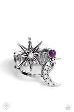 Load image into Gallery viewer, Stellar Seeker Purple Ring Paparazzi $5 Jewelry. Get Free Shipping. P4ST-PRXX-020PA. Dainty Ring
