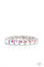 Load image into Gallery viewer, Paparazzi Sugar-Coated Sparkle $5 Bracelet. Get Free Shipping. #P9RE-MTXX-068XX. Iridescent Bracelet
