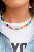 Load image into Gallery viewer, June 2023 Paparazzi Fashion Fix Necklace Playful Popstar - Silver&quot; (P2ED-SVXX-231OG). Ships Free
