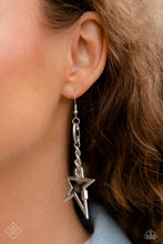 Load image into Gallery viewer, June 2023 Paparazzi Fashion Fix Earrings &quot;Iconic Impression - Silver&quot; (P5ST-SVXX-060OG)
