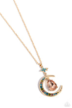 Load image into Gallery viewer, Paparazzi Talking to the Moon Multi Necklace. Subscribe &amp; Save. #P2RE-MTXX-231XX. Pendant
