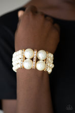 Load image into Gallery viewer, Paparazzi Romance Remix Gold Bracelet $5 Jewelry at AainaasTreasureBox. Get Free Shipping!
