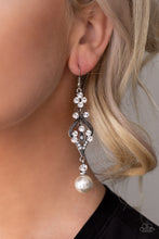 Load image into Gallery viewer, Paparazzi Earring Elegantly Extravagant White Earring with pearls for an elegant look
