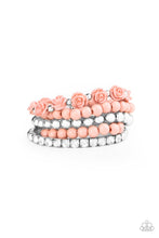 Load image into Gallery viewer, Paparazzi Rose Garden Grandeur - Pink Stretchy Rose Bracelet. Convention 2020 exclusive
