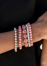 Load image into Gallery viewer, Rose Garden Grandeur - Pink Bracelet Paparazzi Accessories. Subscribe &amp; Save! #P9WH-PKXX-233XX
