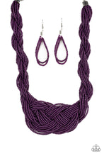 Load image into Gallery viewer, Paparazzi A Standing Ovation - Purple Seed Bead Necklace
