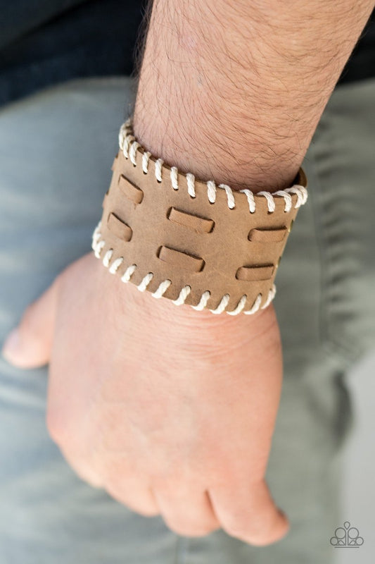 Paparazzi Bracelet ~ West RIDE Story - Brown Urban Bracelet