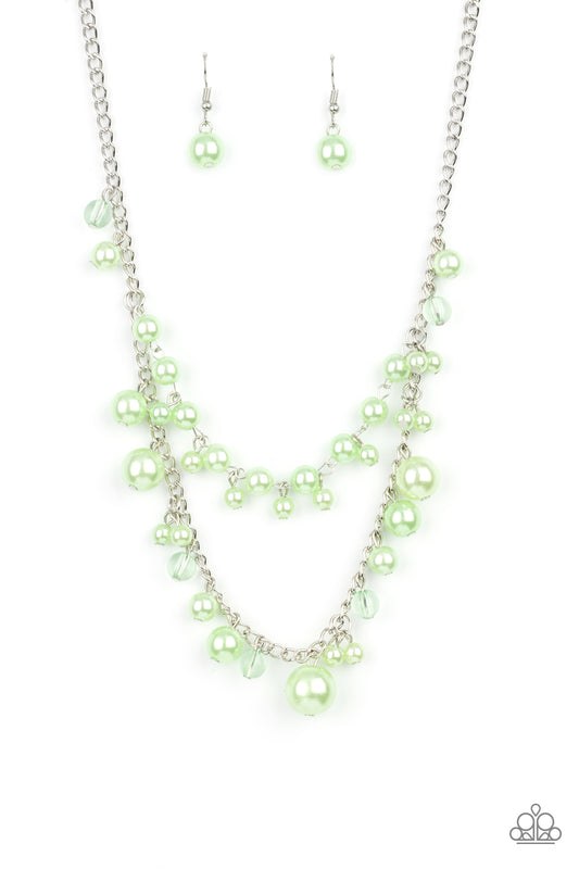 Paparazzi Blissfully Bridesmaid - Green Necklace. Get Free Shipping. #P2RE-GRXX-118XX