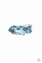 Load image into Gallery viewer, Paparazzi Bracelet ~ Rockin Rock Candy - Blue Stretchy Band Bracelet
