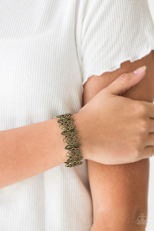 Paparazzi When Yin Met Yang - Brass Stretchy Bracelet