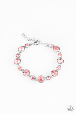 Paparazzi Bracelet ~ Starstruck Sparkle - Pink Stone Bracelet