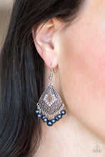 Load image into Gallery viewer, Paparazzi Gracefully Gatsby Blue Earrings. #P5RE-BLXX-141XX. Subscribe &amp; Save.
