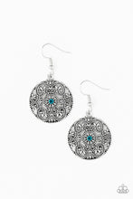 Load image into Gallery viewer, Rochester Royale - Blue Earring Paparazzi Accessories Dainty Small Earring. #P5WH-BLXX-180XX
