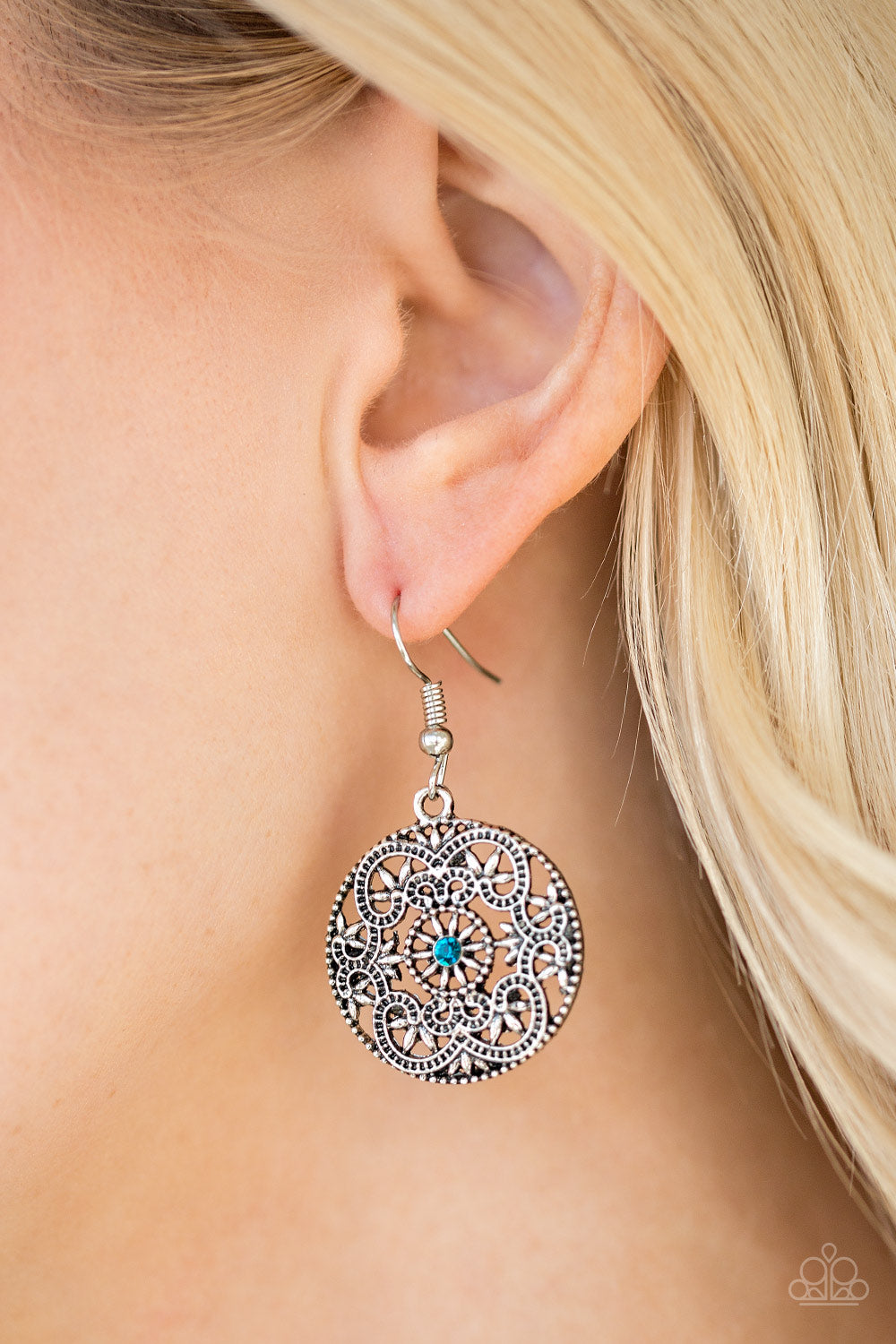 Paparazzi Rochester Royale - Blue Earrings. Get Free Shipping! #P5WH-BLXX-180XX