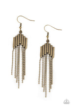 Load image into Gallery viewer, Paparazzi Earring ~ Radically Retro - Brass
