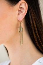 Load image into Gallery viewer, Paparazzi Earring ~ Radically Retro - Brass
