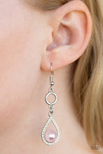Load image into Gallery viewer, Roll Out The Ritz - Pink Earrings Paparazzi Accessories Pearl Earrings
