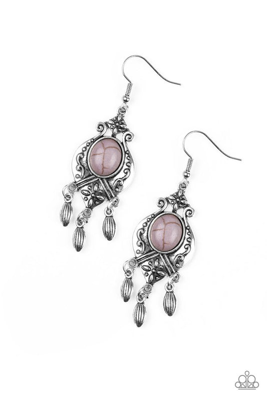 Enchantingly Environmentalist - Silver Paparazzi Earring