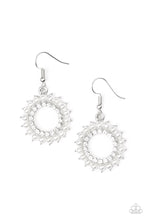 Load image into Gallery viewer, Paparazzi Earring ~ Wreathed In Radiance - White
