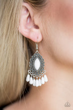 Load image into Gallery viewer, Paparazzi Earring ~ Private Villa - White
