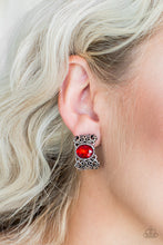 Load image into Gallery viewer, Paparazzi Glamorously Grand Duchess Red Clip-On Earrings. #P5CO-RDXX-009XX. Subscribe &amp; Save
