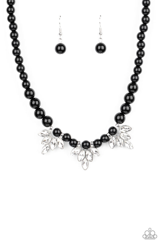 Paparazzi Society Socialite Black Necklace with matching earrings