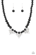 Load image into Gallery viewer, Paparazzi Society Socialite Black Necklace with matching earrings
