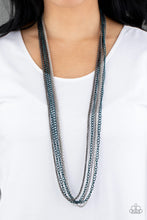 Load image into Gallery viewer, Paparazzi Colorful Calamity - Blue Necklace
