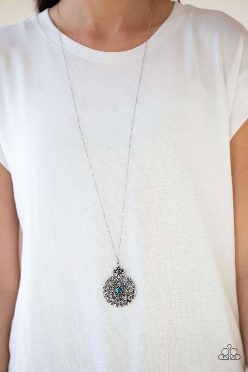 Paparazzi Necklace ~ Walk On The WILDFLOWER Side - Blue