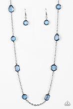Load image into Gallery viewer, Glassy Glamorous Blue Necklace Paparazzi Accessories

