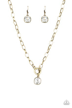 Load image into Gallery viewer, Paparazzi Dynamite Dazzle - Brass Toggle Necklace 
