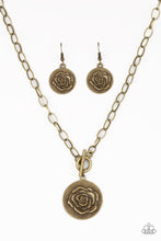 Load image into Gallery viewer, Paparazzi Beautifully Belle Brass Necklace for Women. Toggle necklace. Ships free
