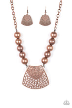 Load image into Gallery viewer, Paparazzi Large and In Charge - Copper Necklace
