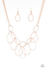 Load image into Gallery viewer, Paparazzi Necklace ~ Top-TEAR Fashion - Rose Gold Teardrops Drip Necklace
