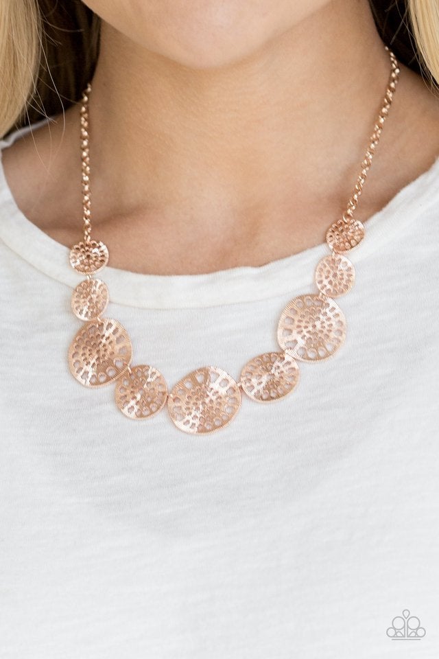 Your Own Free WHEEL - Rose Gold Necklace Paparazzi Accessories