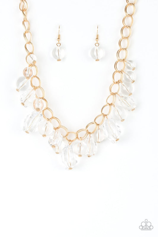 Paparazzi Gorgeously Globetrotter - Gold Necklace