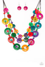 Load image into Gallery viewer, Paparazzi Necklace ~ Catalina Coastin - Multi Wooden Necklace
