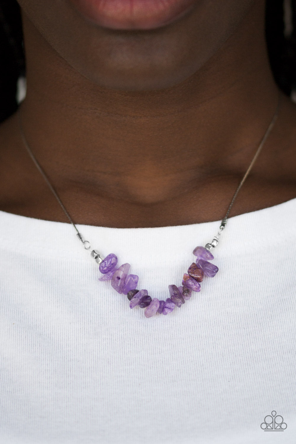 Back To Nature - Purple Necklace Paparazzi Accessories $5 Jewelry