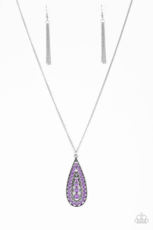 Paparazzi Necklace ~ Tiki Tease - Purple