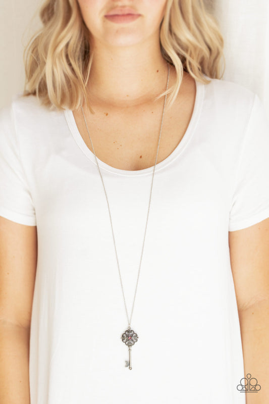 Got It On Lock - Purple Necklace Paparazzi Accessories #P2WH-PRXX-277XX