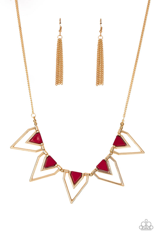 Paparazzi Necklace ~ The Pack Leader - Red