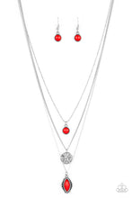 Load image into Gallery viewer, Paparazzi Necklace ~ Tide Drifter - Red
