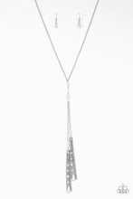 Load image into Gallery viewer, Paparazzi Necklace ~ Timeless Tassels - Silver
