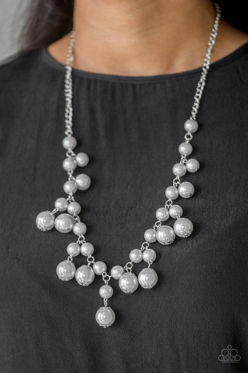 Soon To Be Mrs. Silver Short Necklace Paparazzi Accessories. Get Free Shipping. #P2RE-SVXX-277XX